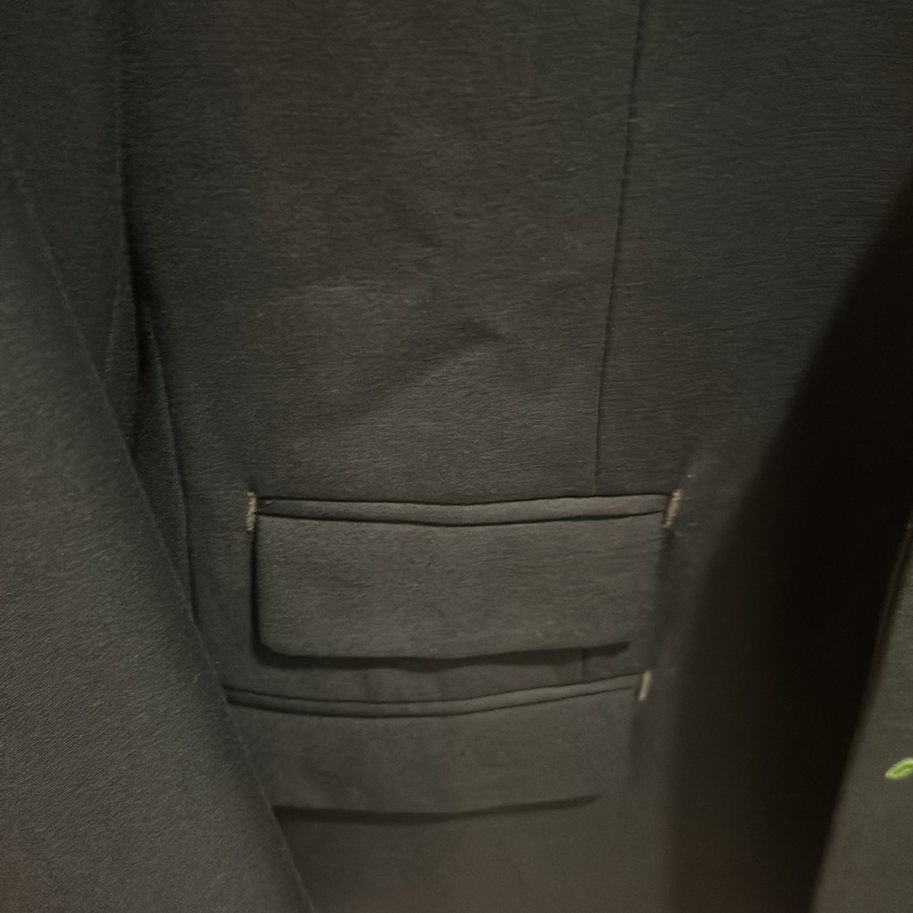 Forest green suit 46R wool blend - Picture 3 of 11